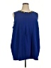 Alfani Blue Sleeveless Blouse Size 24W - photo 1