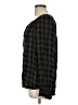 BeachLunchLounge 100% Rayon Checkered-gingham Black Long Sleeve Blouse Size L - photo 5