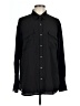 Ann Taylor LOFT 100% Polyester Solid Black Long Sleeve Blouse Size L - photo 1