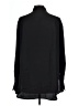 Ann Taylor LOFT 100% Polyester Solid Black Long Sleeve Blouse Size L - photo 2