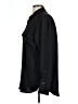 Ann Taylor LOFT 100% Polyester Solid Black Long Sleeve Blouse Size L - photo 5