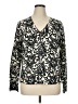 Sag Harbor Paisley Black Cardigan Size XL - photo 1