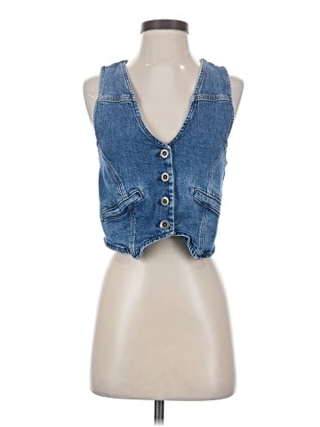 a.n.a. A New Approach Denim Vest (view 1)