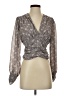 Emory Park 100% Polyester Gray 3/4 Sleeve Blouse Size S - photo 1