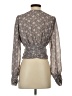Emory Park 100% Polyester Gray 3/4 Sleeve Blouse Size S - photo 2