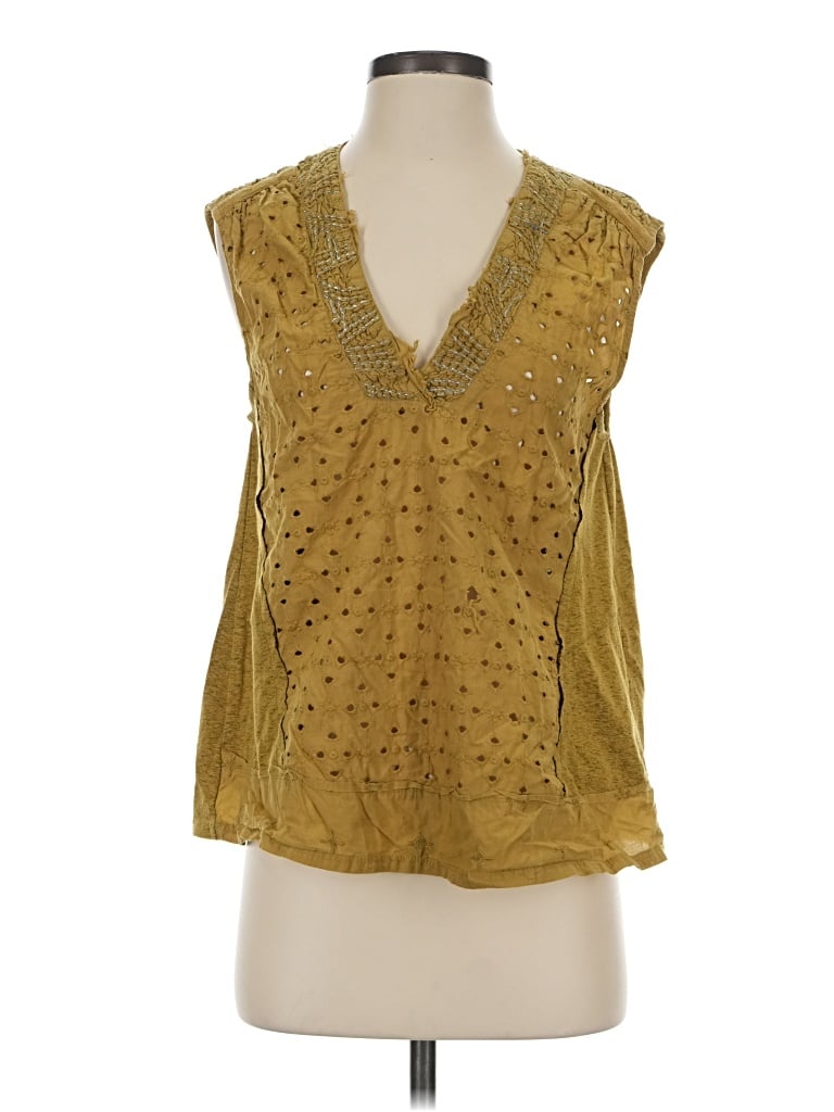 Pre-owned Akemi + Kin Sleeveless Blouse In Gold