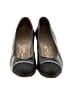 Salvatore Ferragamo Black Blue Heels Size 7 (slim) - photo 2