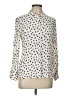 Zara Print Ivory Long Sleeve Blouse Size L - photo 1