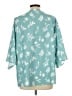 Unbranded Teal Short Sleeve Button-Down Shirt Size L - photo 2