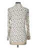 Zara Print Ivory Long Sleeve Blouse Size L - photo 2