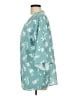 Unbranded Teal Short Sleeve Button-Down Shirt Size L - photo 5