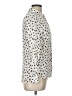 Zara Print Ivory Long Sleeve Blouse Size L - photo 4