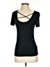 Splendid Black Short Sleeve Top Size S - photo 1