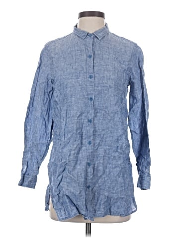 Garnet Hill Long Sleeve Button-Down Shirt (view 1)