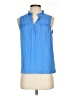 J.Crew 100% Polyester Blue Sleeveless Blouse Size XXS - photo 1