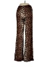 BLVD Animal Print Brown Casual Pants Size L - photo 2