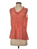 Tory Burch 100% Silk Orange Sleeveless Top Size 4 - photo 1
