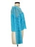 Diane von Furstenberg 100% Polyester Teal Long Sleeve Top Size 10 - photo 4