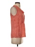 Tory Burch 100% Silk Orange Sleeveless Top Size 4 - photo 4