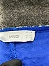 MNG 100% Cotton Paisley Blue Cocktail Dress Size 2 - photo 7
