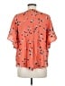 Maeve 100% Rayon Orange Short Sleeve Blouse Size 8 - photo 2