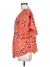 Maeve 100% Rayon Orange Short Sleeve Blouse Size 8 - photo 5
