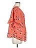 Maeve 100% Rayon Orange Short Sleeve Blouse Size 8 - photo 4