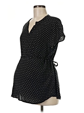 Full Moon Maternity Short Sleeve Blouse