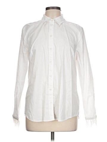 J.Crew Factory Store Long Sleeve Button-Down Shirt (view 1)