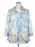 Alfred Dunner 100% Polyester Paisley Blue 3/4 Sleeve Blouse Size 2X - photo 1