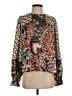 Fate 100% Polyester Brown Long Sleeve Blouse Size S - photo 1