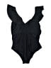 Unbranded Solid Black One Piece Swimsuit Size XL - photo 2