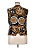 August Silk 100% Acetate Gold Vest Size 14 - photo 2