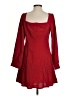 Shein 100% Polyester Hearts Red Cocktail Dress Size 4 - photo 2