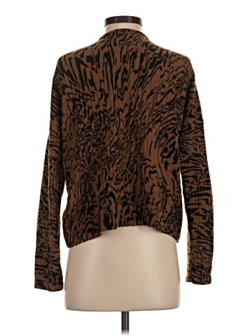 Madewell Tigerized Cameron Ribbed Cardigan Sweater in Coziest Yarn (view 2)