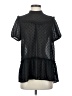 Ro & De 100% Polyester Polka Dots Black Short Sleeve Blouse Size S - photo 1