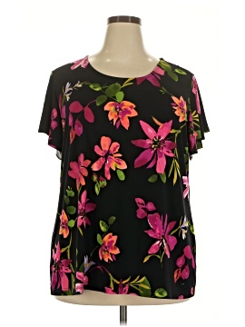 Susan Graver Short Sleeve Blouse