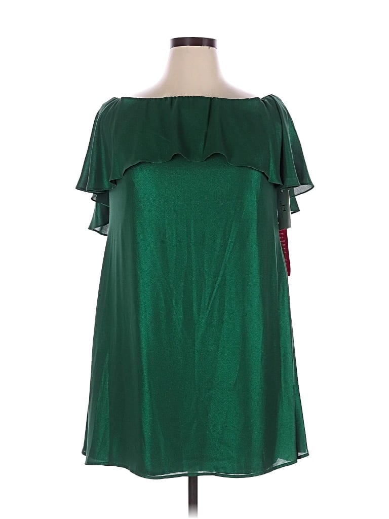 Pre-owned H By Halston Cocktail Dress In Green