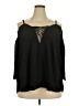 Torrid 100% Polyester Black 3/4 Sleeve Blouse Size 2X Plus (2) - photo 1