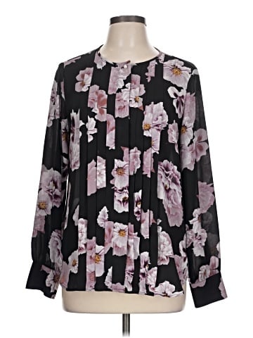 Karl Lagerfeld Paris Long Sleeve Blouse (view 1)