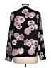 Karl Lagerfeld Paris 100% Polyester Print Black Long Sleeve Blouse Size L - photo 2