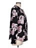 Karl Lagerfeld Paris 100% Polyester Print Black Long Sleeve Blouse Size L - photo 4