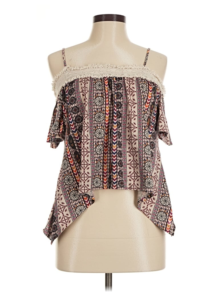 Pre-owned Rue21 Sleeveless Blouse In Brown
