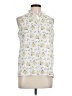 Fun2Fun Floral White Sleeveless Blouse Size L - photo 1
