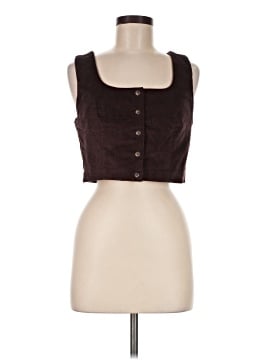 Madewell Corduroy Twill Button-Front Crop Bralette Top (view 1)