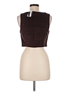Madewell Corduroy Twill Button-Front Crop Bralette Top (view 2)