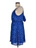 Sienna Sky 100% Polyester Stars Blue Casual Dress Size L - photo 5