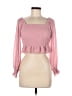Aqua 100% Polyester Pink 3/4 Sleeve Blouse Size 10 - photo 1
