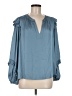 Deckers Blue Long Sleeve Blouse Size M - photo 1