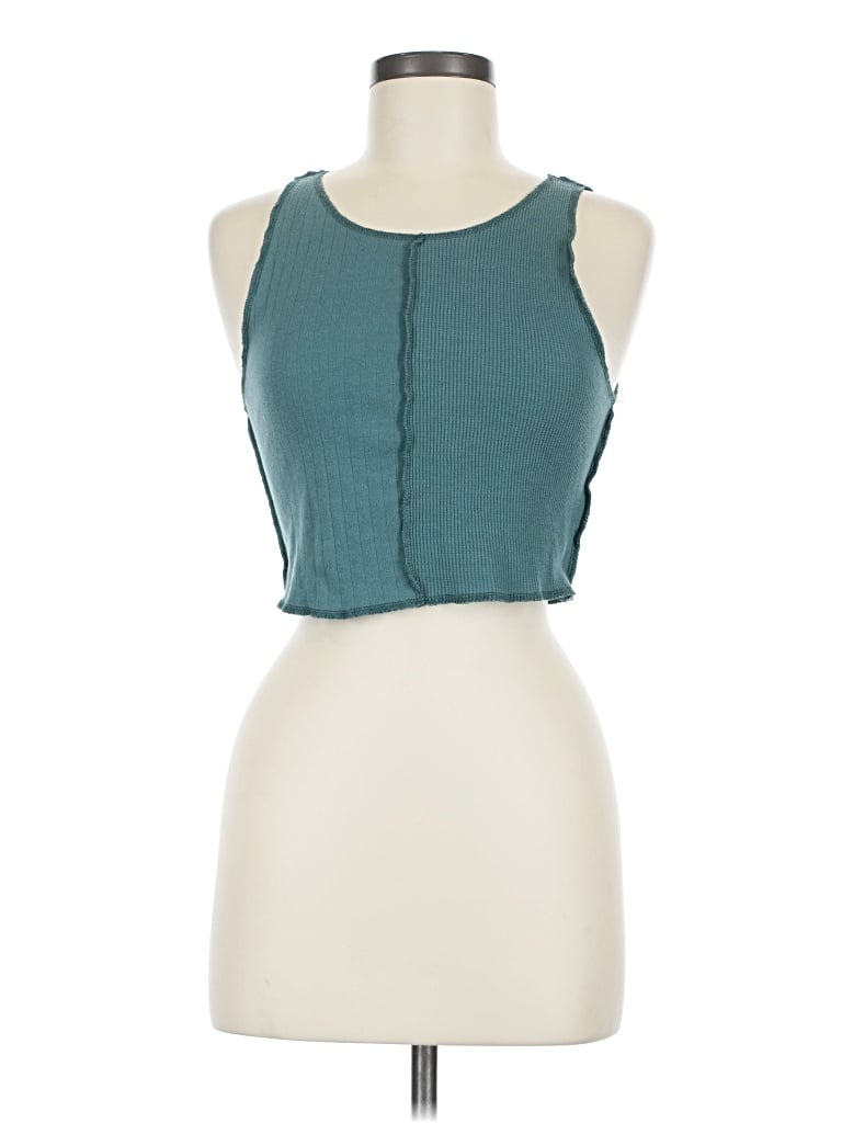 Pre-owned American Eagle Outfitters Sleeveless Blouse In Teal